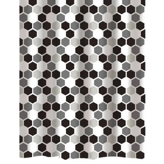 Bath Bliss Honey Comb Design Shower Curtain {1}