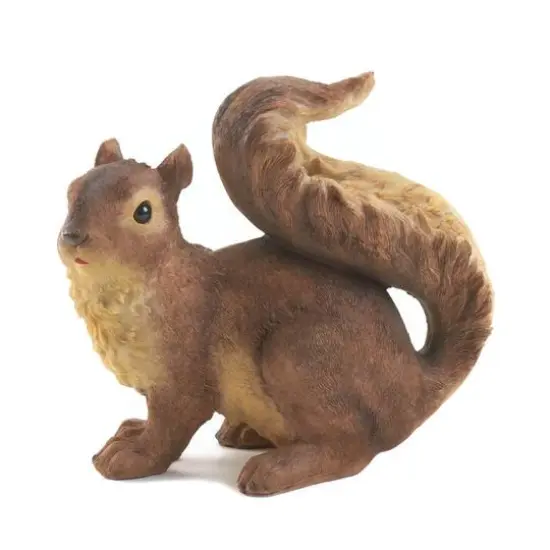7" Curious Squirrel Garden Statue {1}