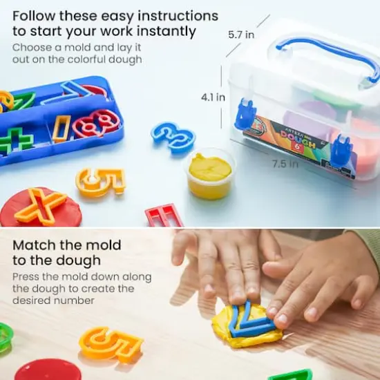 Arteza&reg; Kids Numeric Dough Kit, 21 pcs {5}