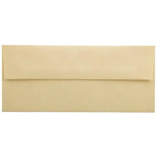JAM Paper #10 Business Parchment Envelopes, 50ct. Antique Gold {1}