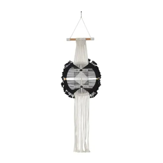 Black Fabric Bohemian Wall Decor, 15" x 1" x 50" {1}