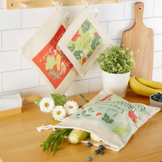 Organic Greens Market Produce Bags Set {6}