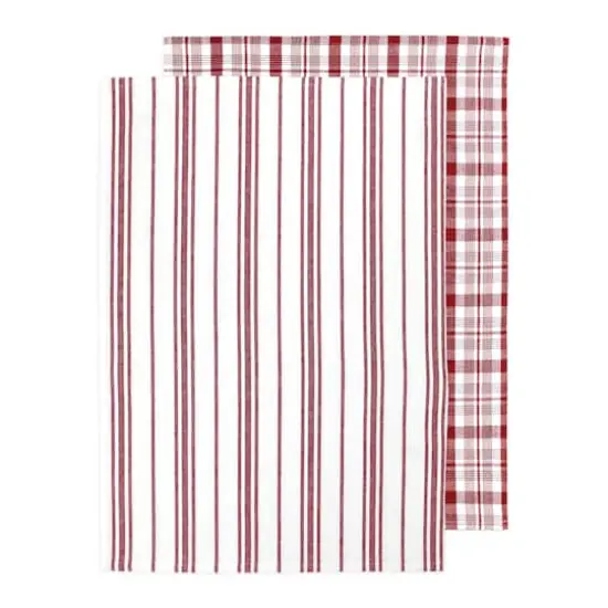 MUkitchen Cabernet Farmhouse Tea Towels, 2ct. {1}