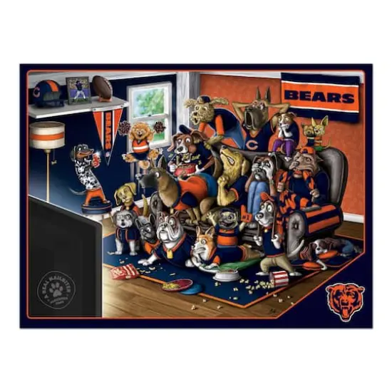 NFL Purebred Fans A Real Nailbiter 500 Piece Puzzle Chicago Bears {5}