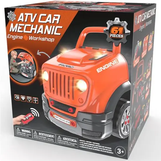 The Bubble Factory Orange ATV Car Mechanic Engine Workshop {8}