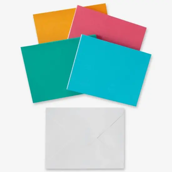 Solid Rainbow Cards & Envelopes by Recollections&trade;, 4.25" x 5.5" {6}