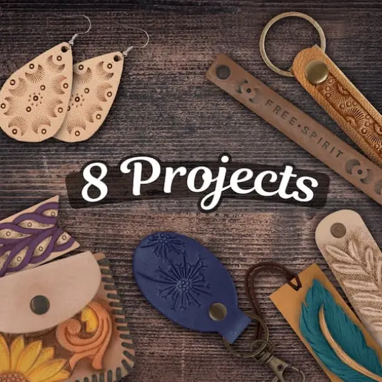 ArtSkills&reg; 8 Project Leather Working Kit for Beginners {3}