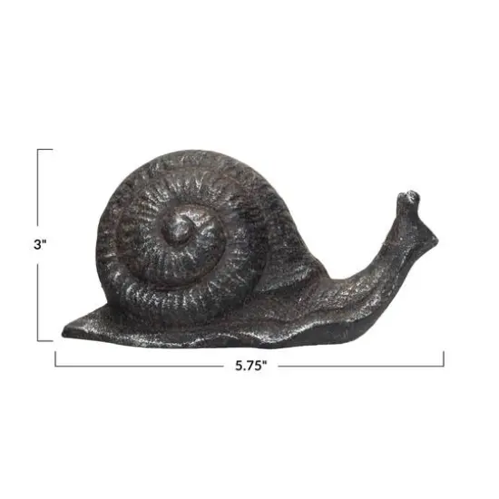 Hello Honey&reg; 6" Rust-Colored Cast Metal Snail Accent D&eacute;cor {8}