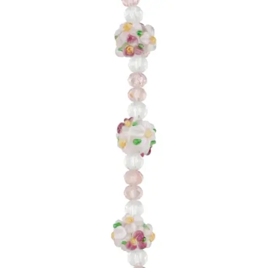 Flower Lampwork Glass Ball Bead Mix by Bead Landing&trade; {1}