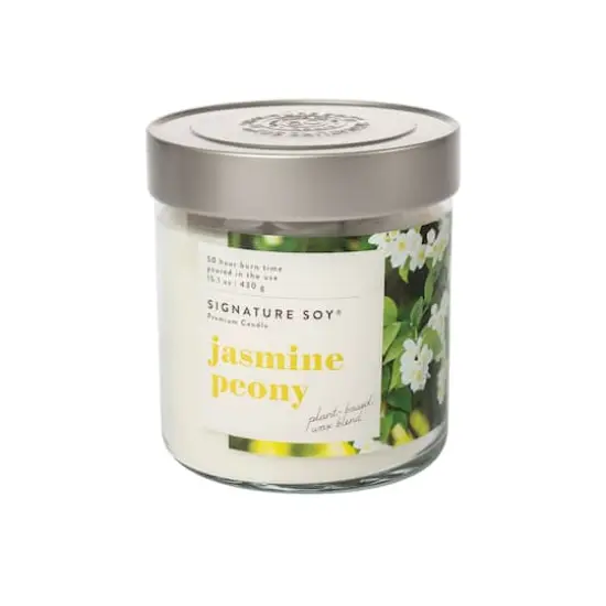 Signature Soy&reg; Jar Candle, 15.1oz. Jasmine Peony {1}