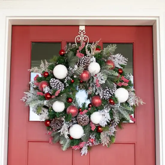 Village Lighting Adjustable Colonial Wreath Hanger White {8}