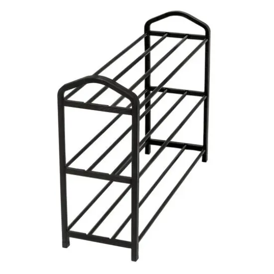Honey Can Do Black 3-Tier Streamline Shoe Rack {5}