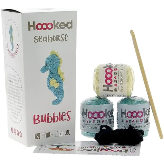 Hoooked Bubbles the Seahorse DIY Crochet Kit {4}