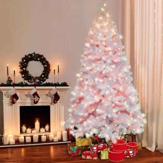 7.5ft. Pre-Lit Northern Fir Artificial Christmas Tree, Clear Lights {3}