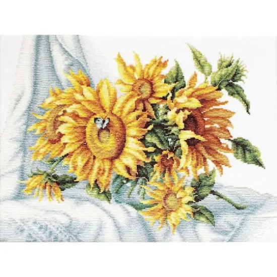 Luca-s Sunflowers Counted Cross Stitch Kit {1}