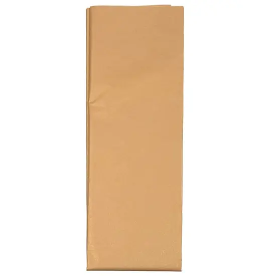 JAM Paper Shimmer Tissue Paper, 3 Sheets Light gold/peach {4}