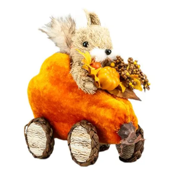 7" Squirrel in Pumpkin Car Natural D&eacute;cor by Ashland&reg; {1}