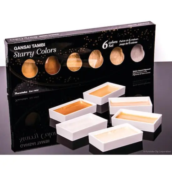 Kuretake Gansai Tambi&trade; Starry Metallic Watercolor Set {3}
