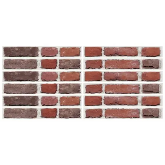 RoomMates Red Brick Peel & Stick Giant Wall Decals {8}