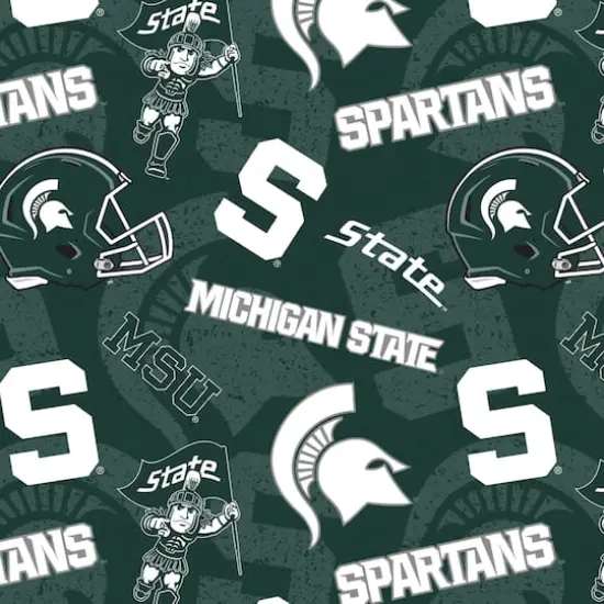 NCAA Michigan State University Spartans Cotton Fabric {1}