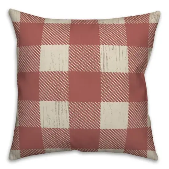 Red Buffalo Check Throw Pillow {3}