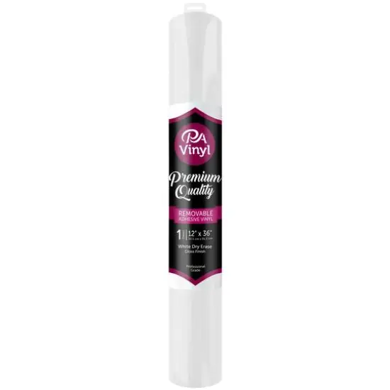 PA Vinyl White Dry Erase Removable Adhesive Vinyl {1}
