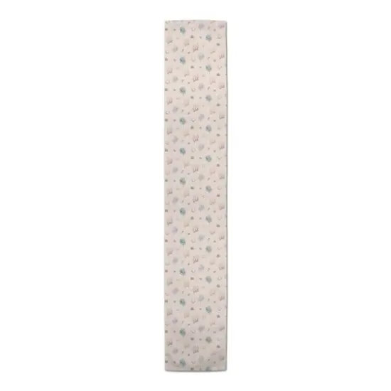 Multi Shell Coral & Plus Cotton Twill Runner White/Blush {4}