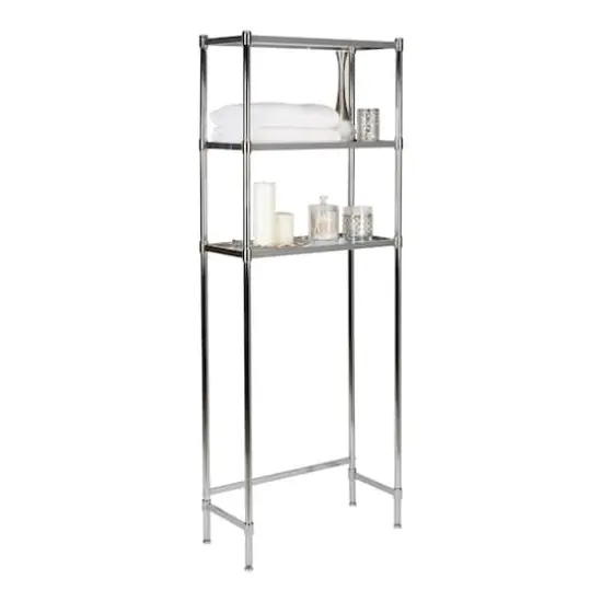 Organize It All 3-Tier Glass Shelf Space Saver  {3}