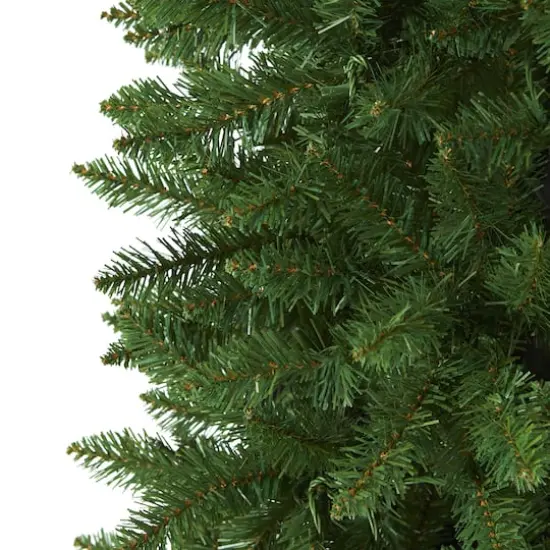 6.5ft. Unlit Slim Green Mountain Pine Artificial Christmas Tree {4}