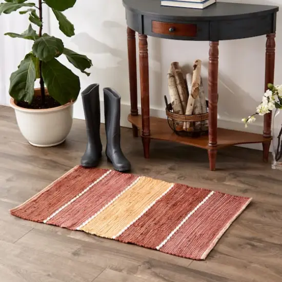 DII&reg; Color Block Cotton Chindi Rug, 2ft. x 3ft. Multi {4}