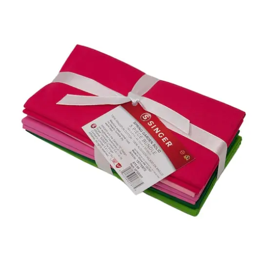 SINGER Solid Cotton Fabric Bundle Spring Garden {1}