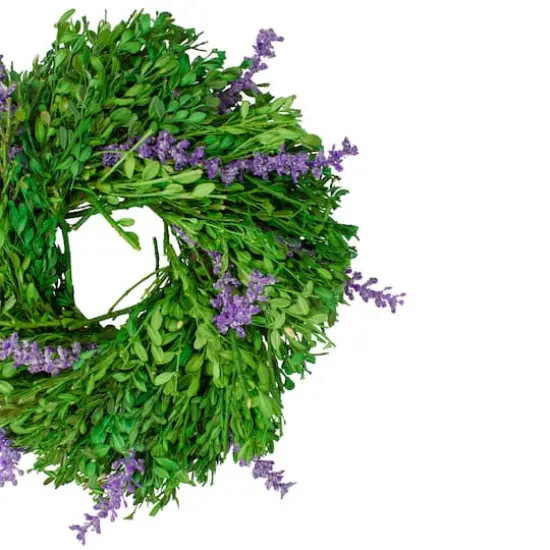 11" Lavender & Foliage Wreath {4}