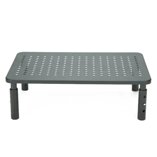 Mind Reader Black Vented Rectangle Monitor Stand {1}