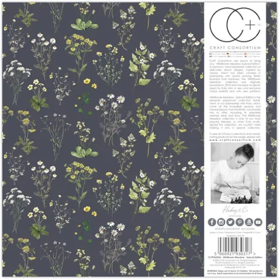 Craft Consortium Double-Sided Paper Pad 12" x 12" 40 ct. Wildflower Meadow {5}