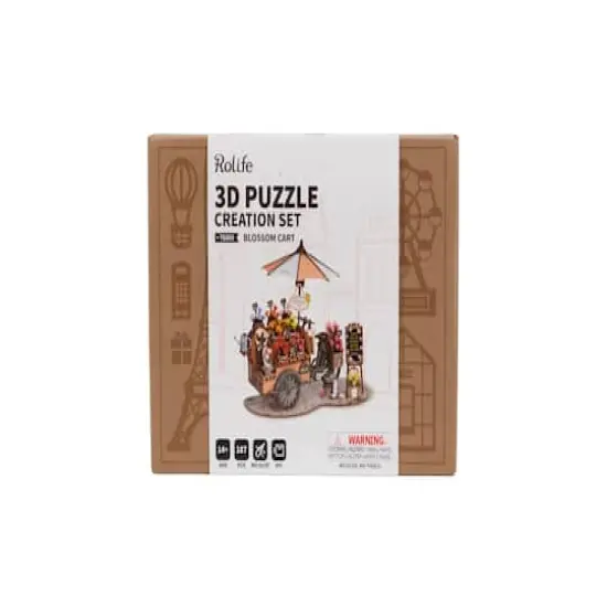Rolife&reg; Blossom Cart 3D Puzzle Creation Set {6}