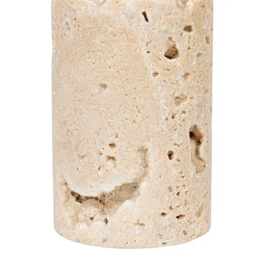 Hello Honey® Natural Round Travertine Salt & Pepper Shaker Set {6}