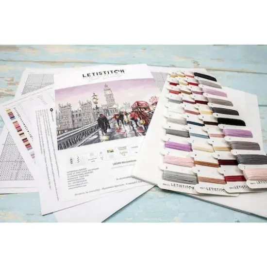 LetiStitch Westminster Bridge Counted Cross Stitch Kit {5}