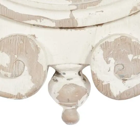 Light Brown Vintage Fiberglass Wall Clock, 44" x 34" {6}