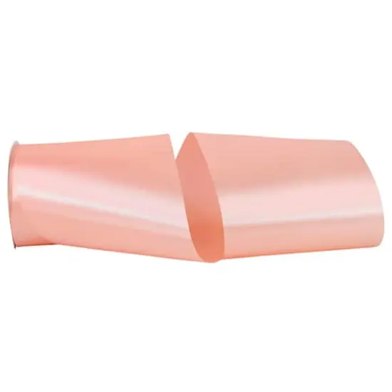 JAM Paper 6" x 50yd. Single Face Satin Allure Ribbon Coral Rose {1}