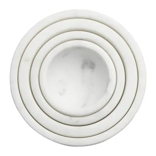 Hello Honey&reg; White Marble Bowls Set {5}