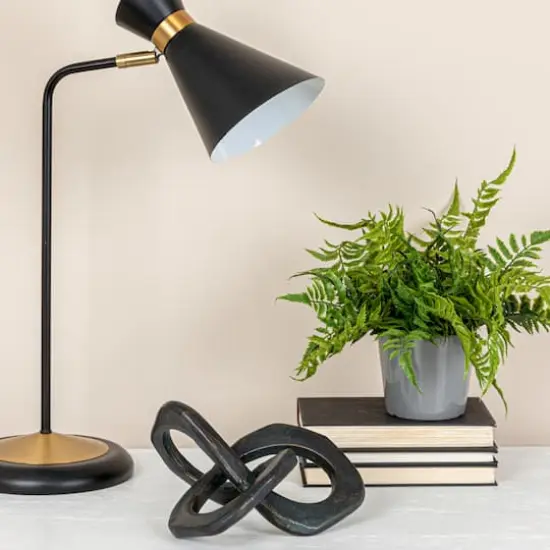 Hello Honey&reg; 9" Cast Metal Knot Figurine Black {3}