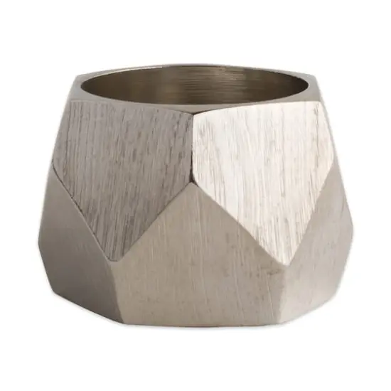 DII&reg; Silver Triangle Band Napkin Rings, 6ct. {4}