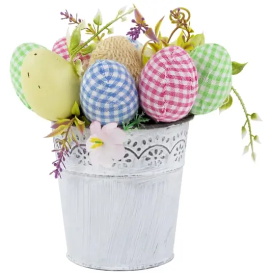 7" Easter Egg Spring Potted Floral Arrangement {5}