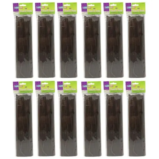 Creativity Street 12 Pack Brown Chenille Stems {1}
