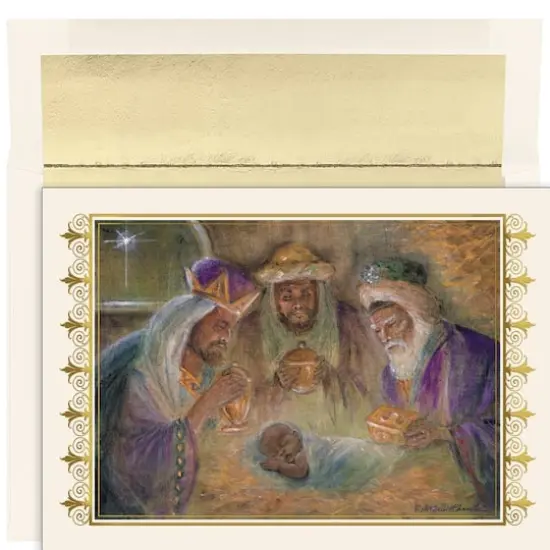 JAM Paper 5" x 7" Peace Hope Joy Cards & Matching Envelopes Set, 18ct. {1}