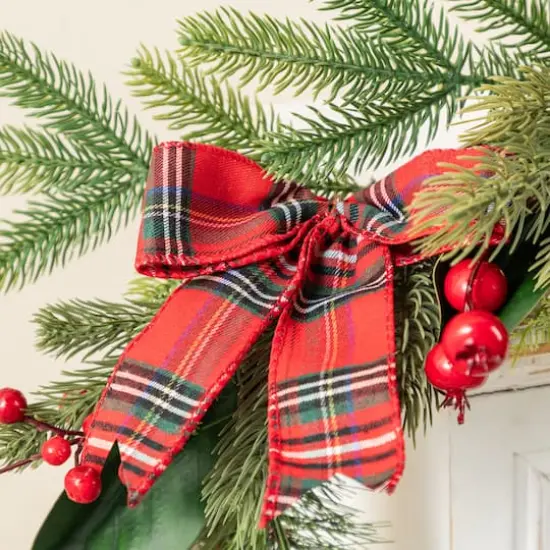 Glitzhome&reg; 6FT Christmas Bell, Pinecone & Berry Bow Garland {6}