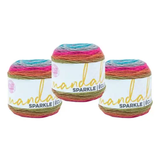 3 Pack Lion Brand&reg; Mandala&reg; Sparkle Yarn Astrid {1}