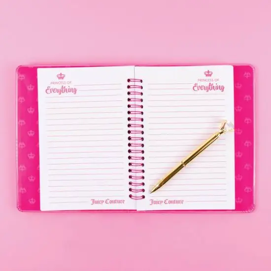 Make It Real Juicy Couture Princess of Everything Glitter Journal & Pen Set {5}
