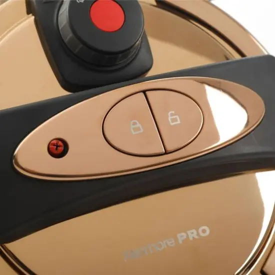 Kenmore&reg; Bloomfield 6qt. Rose Gold Aluminum Pressure Cooker {4}