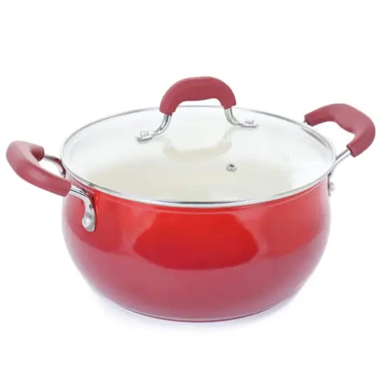 Oster Corbett 5.4qt. Nonstick Aluminum Dutch Oven Red {1}